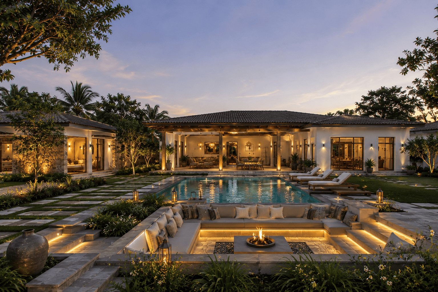 Contemporary Tropical Farmhouse Design by AMR BuildScape